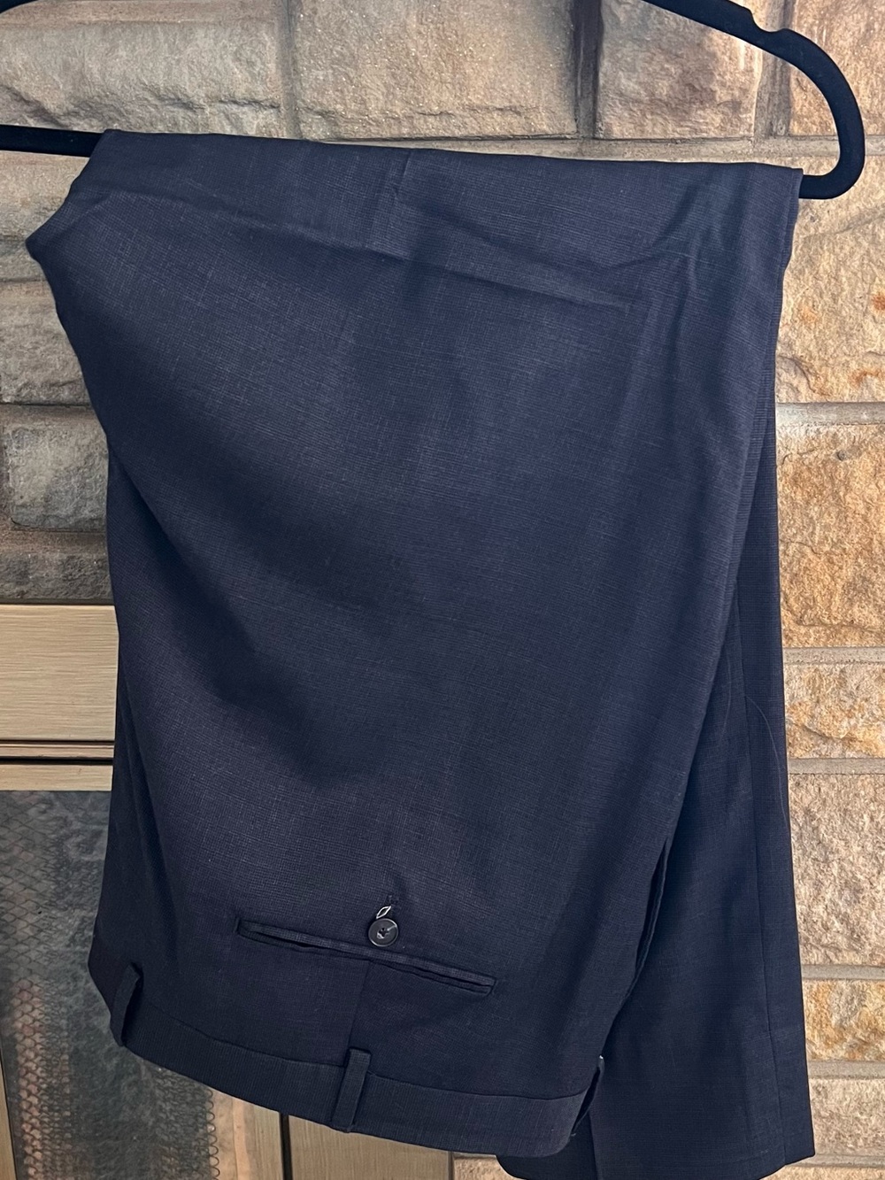 Jos. A. Bank Men's Navy Flat-Front Dress Pants